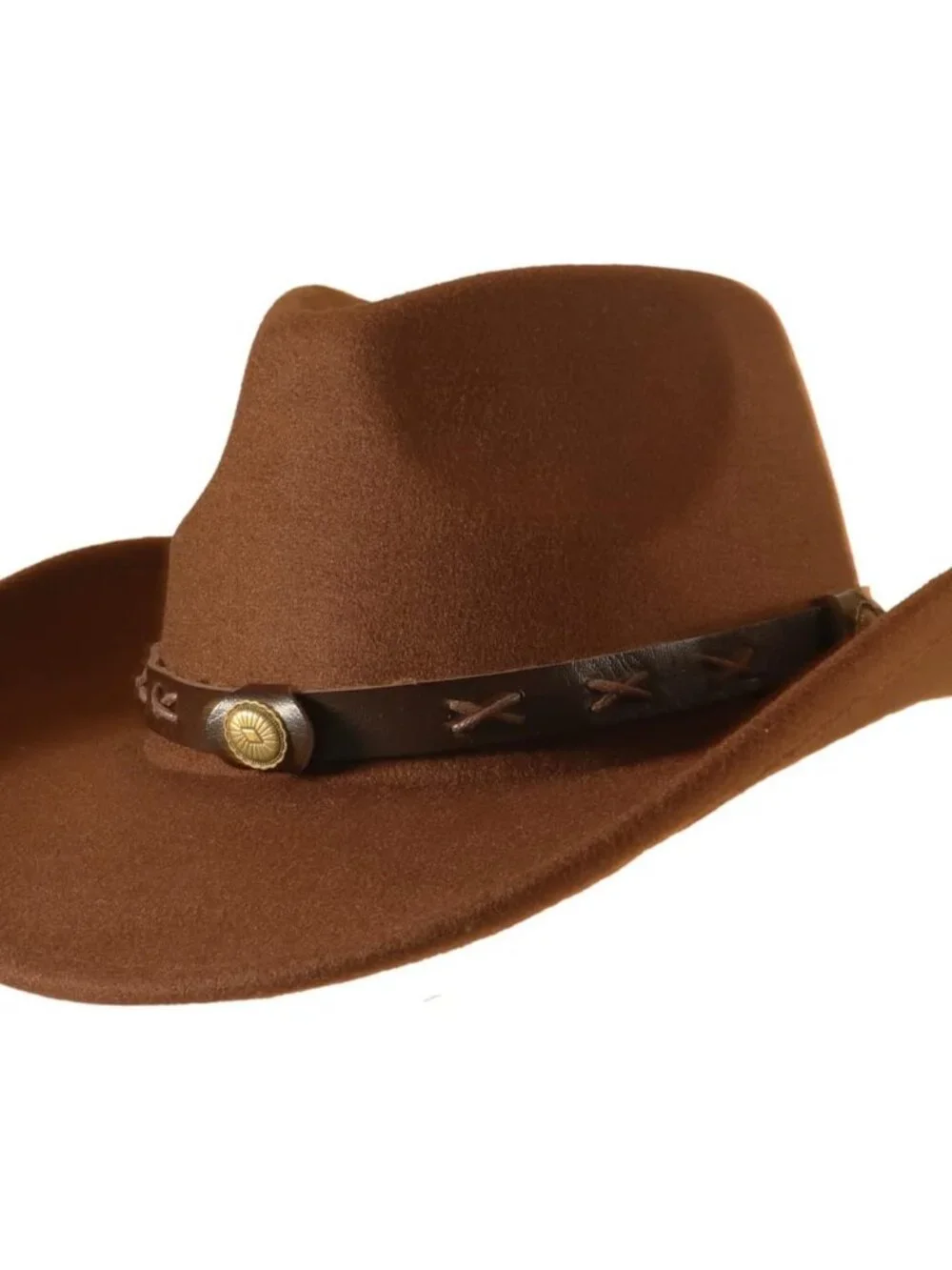 Hat with Fringed Bandana Set for Women Wide Brim Western Cowgirl Hat Paisley Hea